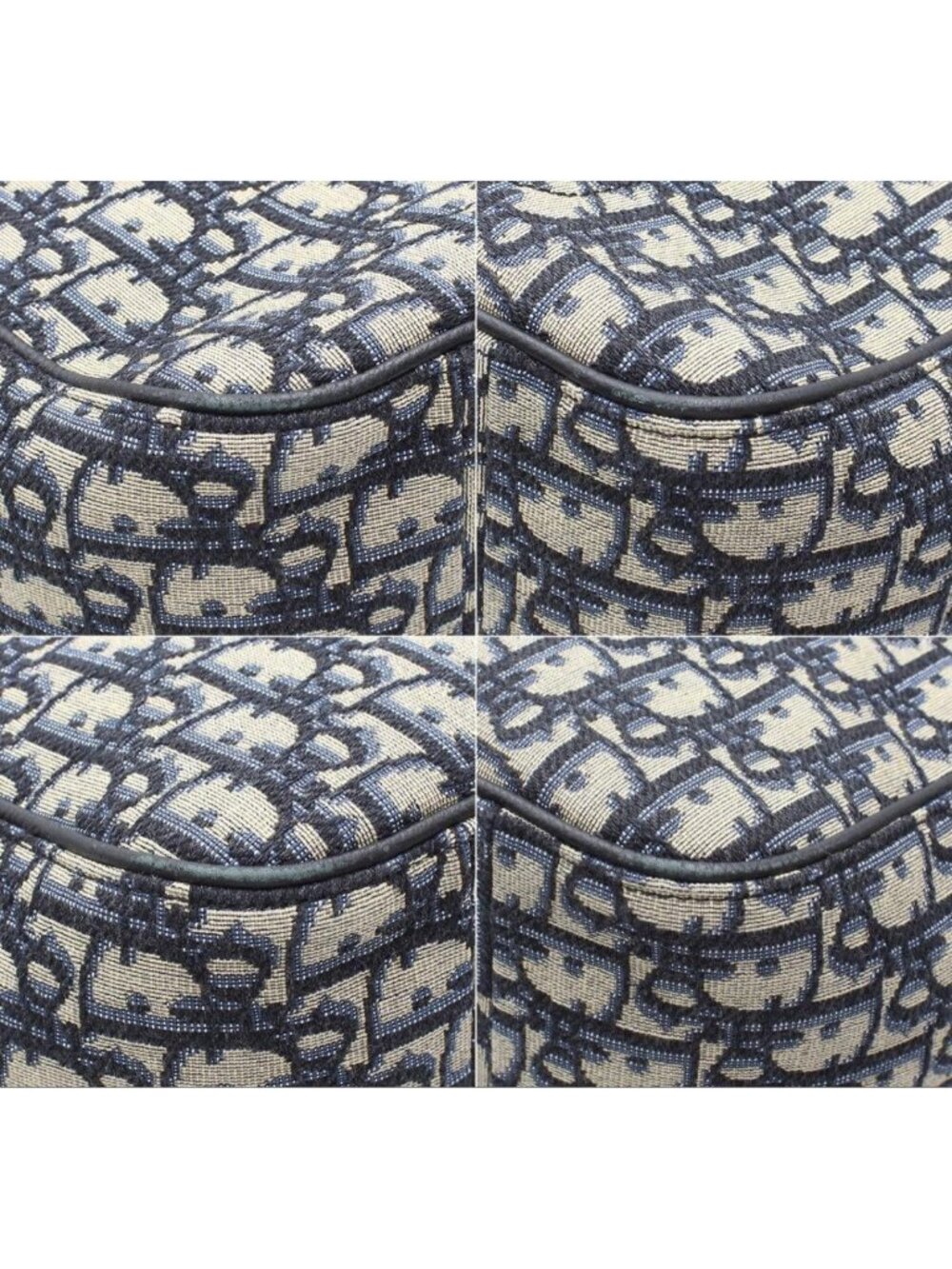 Dior Oblique Saddle Tote Navy - Picture 6 of 10